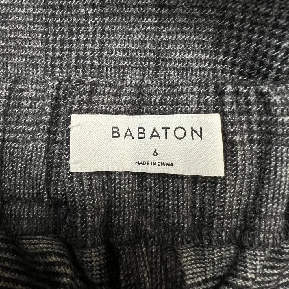 Aritzia Babaton Conan Cashmere Wool Stretch Dress Pant Crop Trousers Plaid Check - Picture 8 of 16